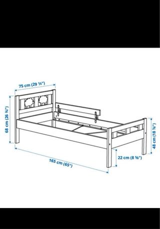 Cama infantil Ikea Kritter - Blanca