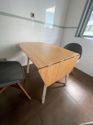 Mesa plegable IKEA + 2 sillas