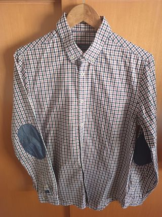 Camisa cuadros Zara Man - roja, azul