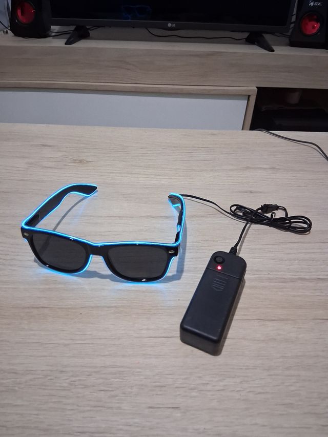 Gafas LED - Luminosas Negras
