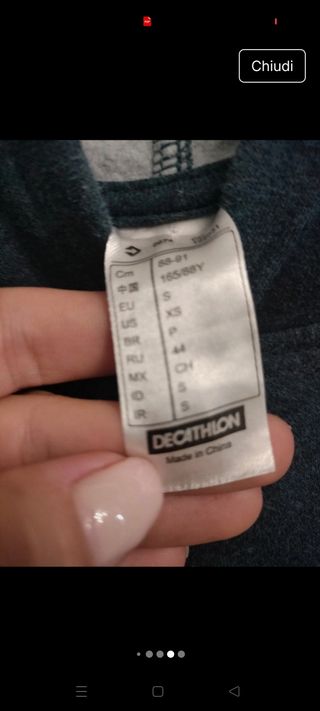 Felpa Decathlon blu