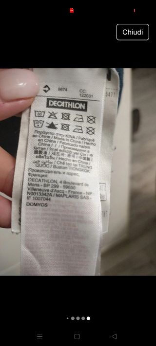 Felpa Decathlon blu