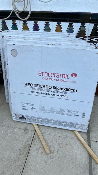 20m2 Suelo porcelánico 60x60 Ecoceramic