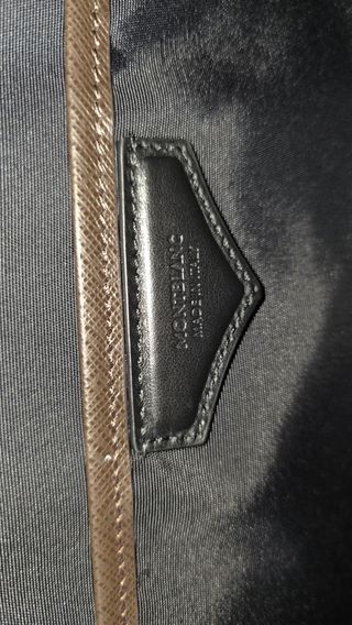 Bolsón Montblanc - Marrón Oscuro nuevo de cuero