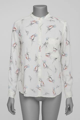 Blusa Zara colibríes T-M