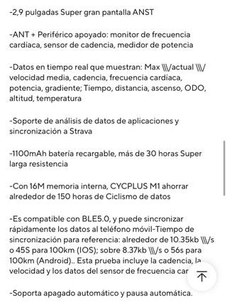 Ciclocomputador GPS CycPlus M1