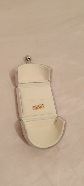 Caja anillo terciopelo - Gris