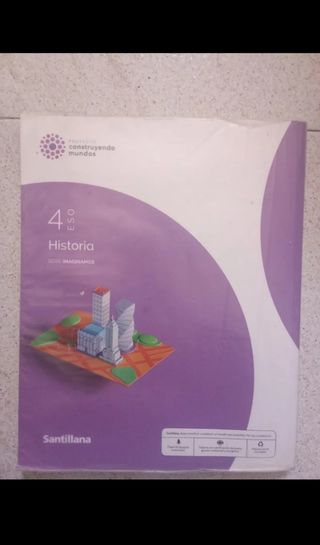 Libros de Lengua y Historia 4 ESO Santillana 