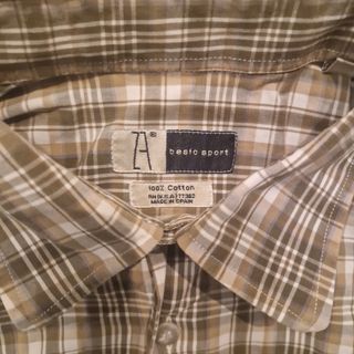Camisa cuadros Basic Sport Talla L