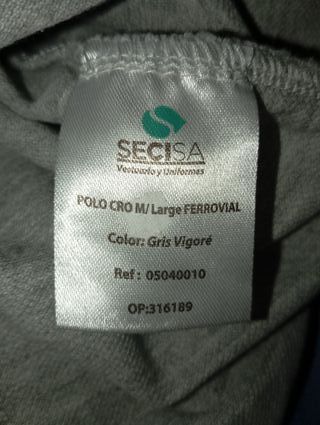 4 polos SECISA Serveo manga larga y corta Talla M