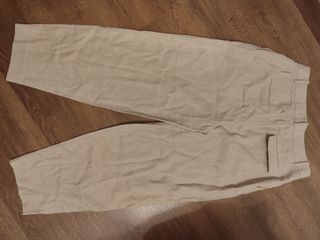 Pantalón Zara lino beige
