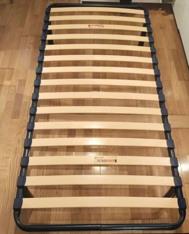 Somier 90x190 cm - Negro y Beige