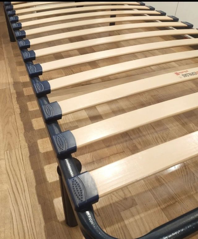 Somier 90x190 cm - Negro y Beige