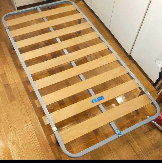 Somier 90x190 cm - Negro y Beige