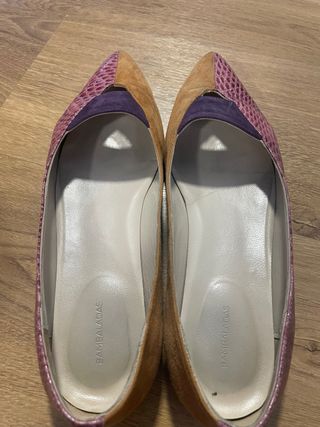 Bailarinas Bambaladas piel - Marrón-Rosa