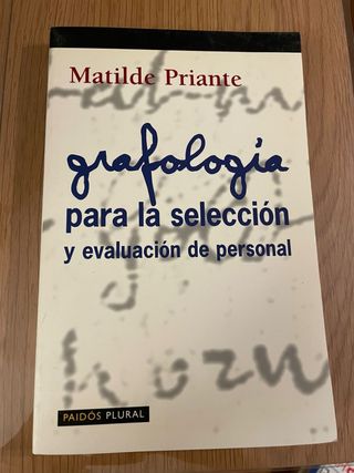 Grafología para la selección y evaluación de pe...