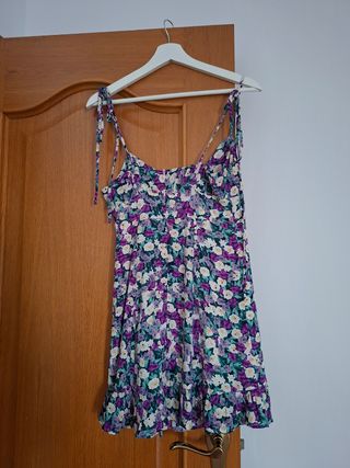 Vestido flores verano XS