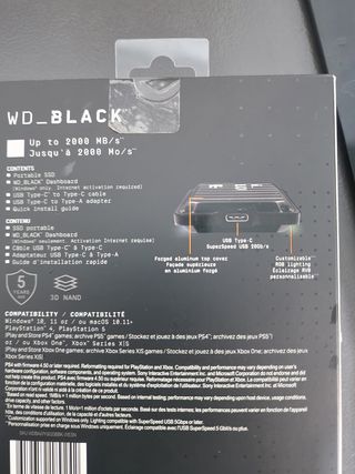 WD_BLACK P40 SSD 2TB Gaming