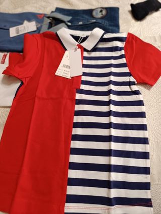 4 Polos y 2camisetas niño (talla 10)