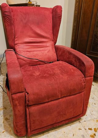 Poltrona Relax Rossa in Tessuto