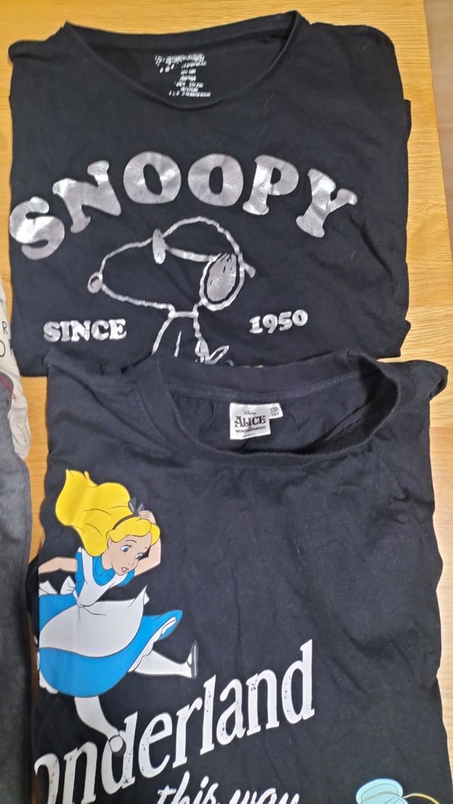 4 Camisetas varias tallas 12-14