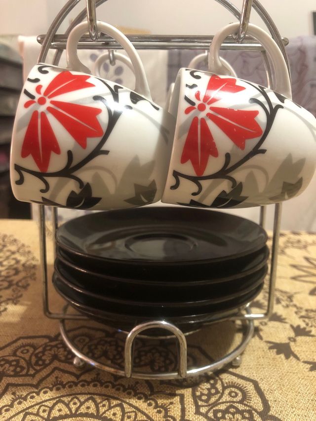 Juego de tazas café - 4 tazas