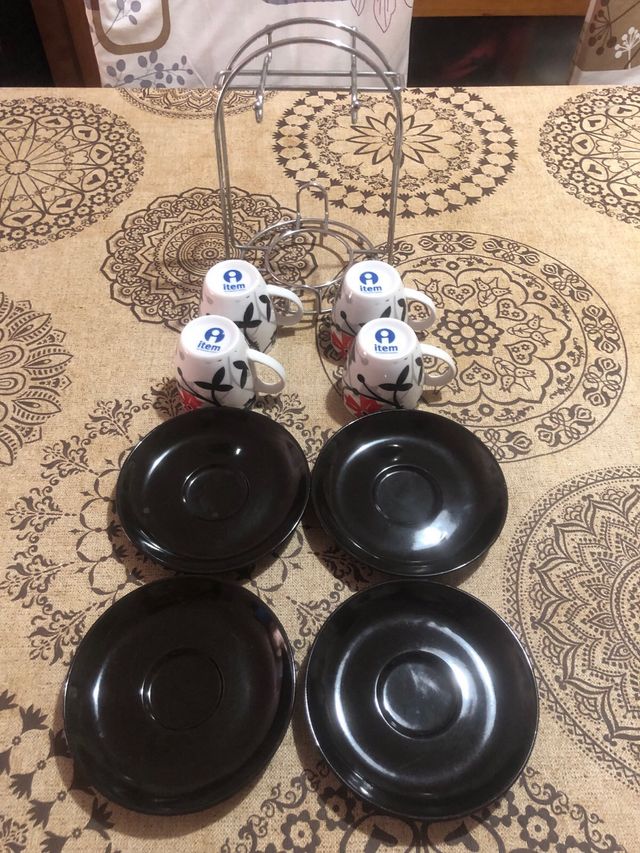 Juego de tazas café - 4 tazas