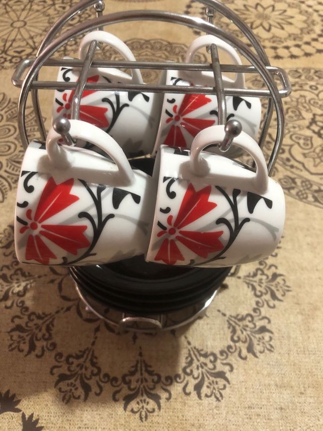 Juego de tazas café - 4 tazas