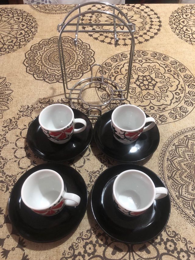 Juego de tazas café - 4 tazas