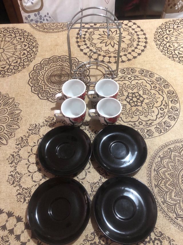 Juego de tazas café - 4 tazas
