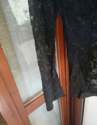 Camicia nera Avant in pizzo