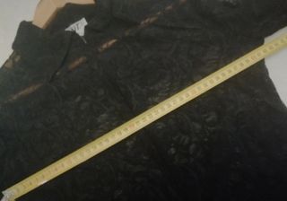 Camicia nera Avant in pizzo