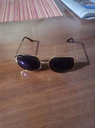 Gafas sol mujer doradas