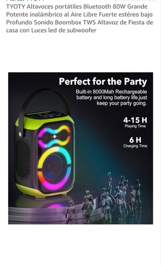 Altavoz Bluetooth TYOTY A95 portátil