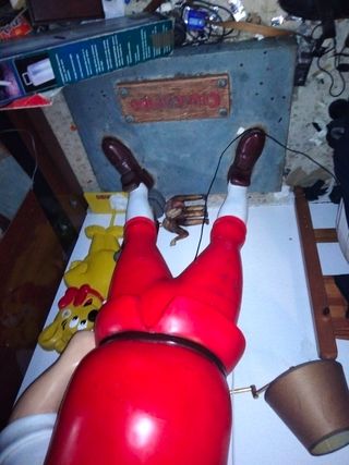 Muñeco de publicidad antiguo de Cruzcampo: figura 