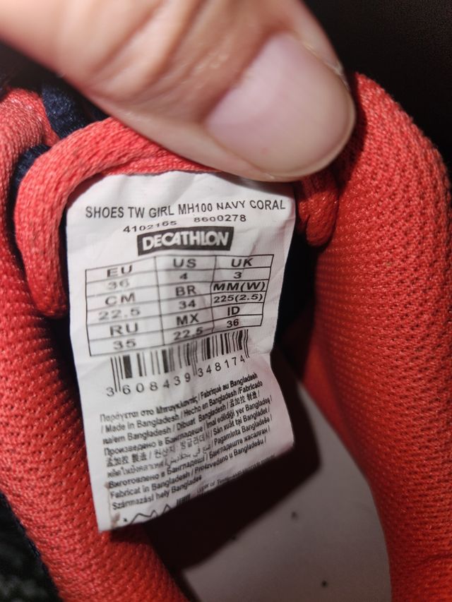 Zapatillas montaña niño/a talla 36 de Quechua