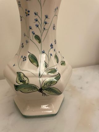 Vaso Ceramica Blu e Bianco