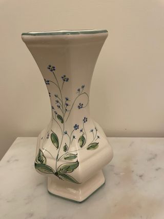 Vaso Ceramica Blu e Bianco