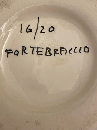 Vaso Ceramica Blu e Bianco