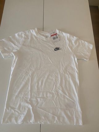 Camiseta Nike blanca niño Talla L