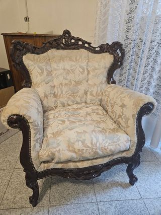 Salotto completo barocco divano poltr tavolino...