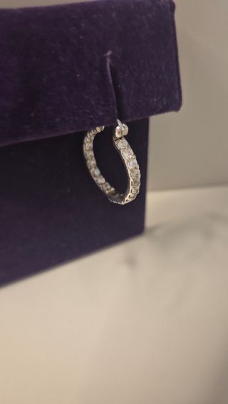 Conjunto LOTUS plata: Cruz y pendientes