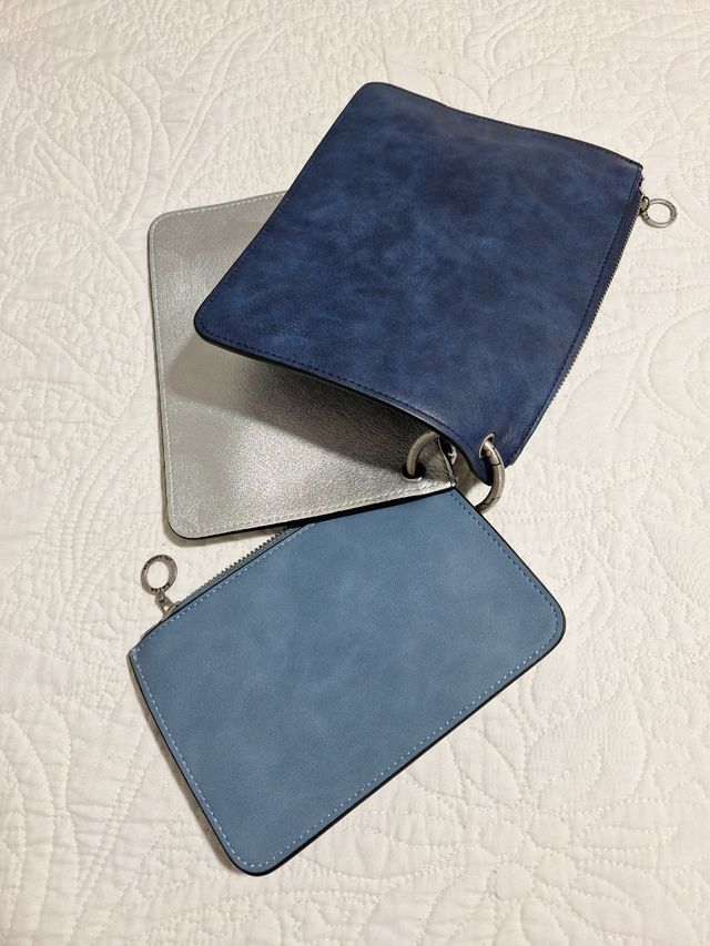 3 Bolsos Salsa - Azul y Plata