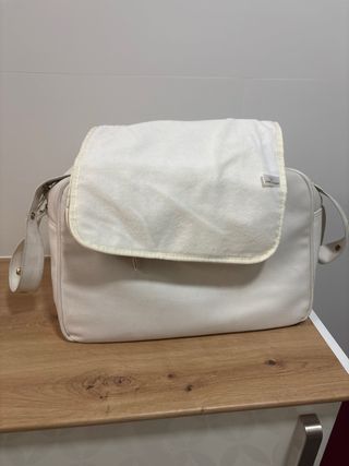 Bolso bebé beige + cambiador