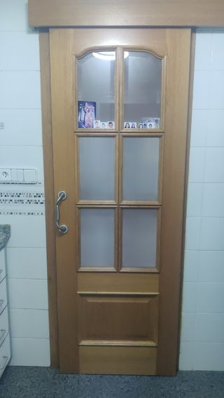 Puertas roble macizo - 5 unidades 
