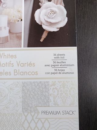 Set Scrapbooking French whites DCWV 12x12