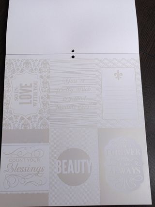 Set Scrapbooking French whites DCWV 12x12
