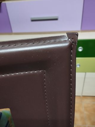 4 sillas comedor marrón modernas