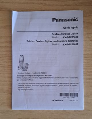 Panasonic KX-TGC250: Telefono senza fili