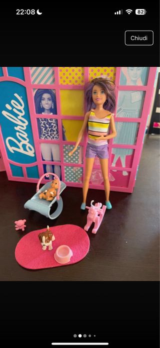 Barbie Baby Sitter + Accessori